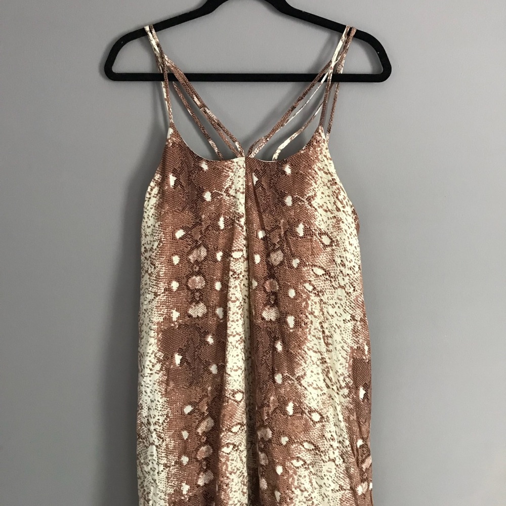 Pink Snake Skin Sun Dress